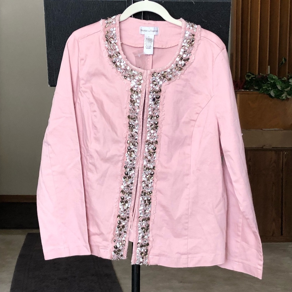 Drapers and Damons pink denim jacket sz. L